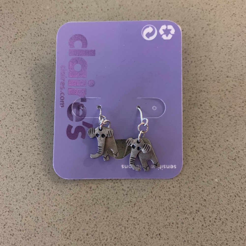 Elephant Earrings NWT